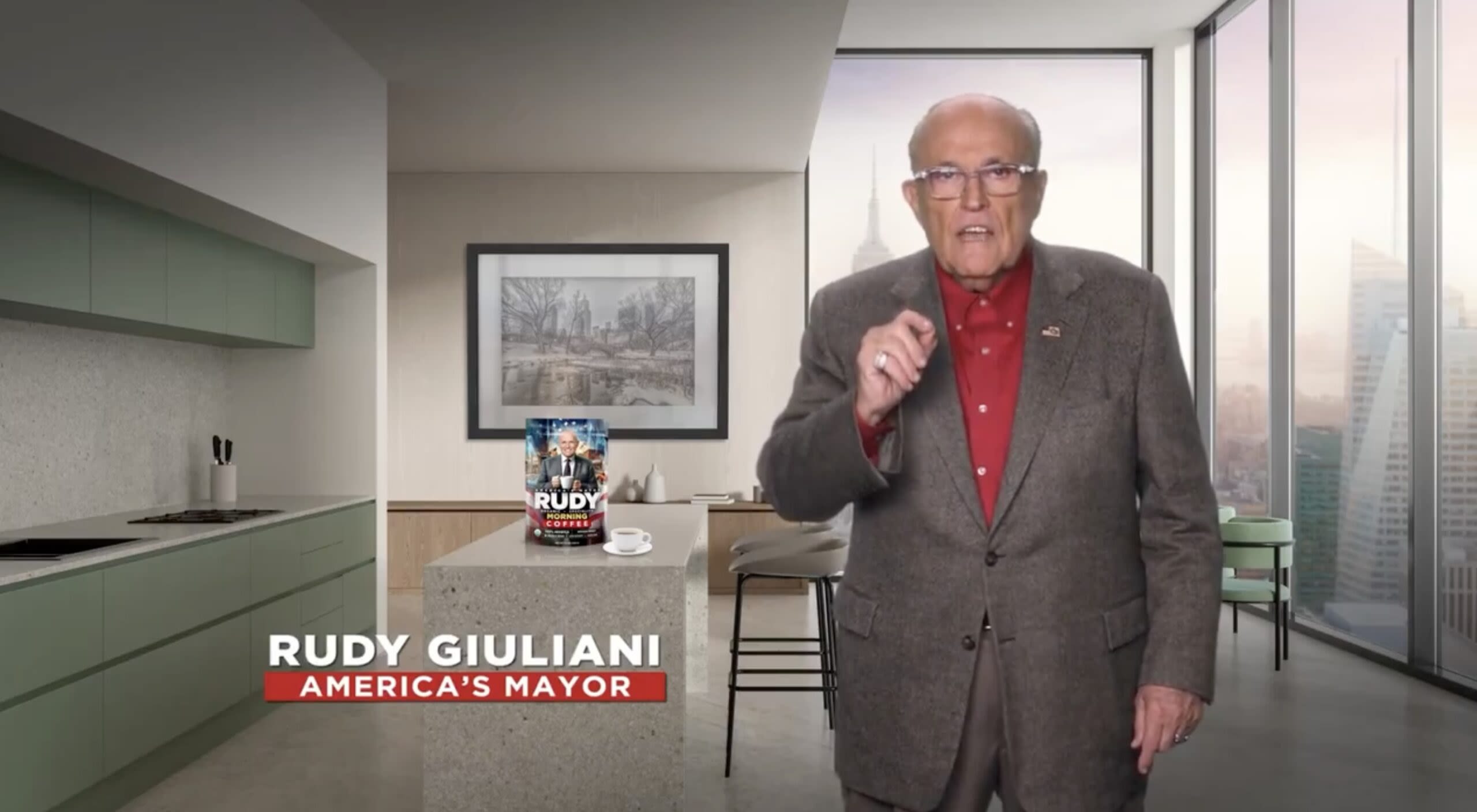 Giuliani Promotes ‘Rudy Coffee’ After Being Arraigned in Arizona: ‘It’s Smooth, Rich, Chocolatey, and Gentle on Your Stomach!’