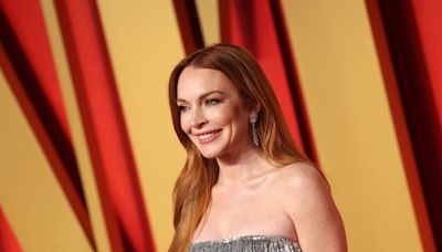 Lindsay Lohan takes break from filming for quality time with her baby boy