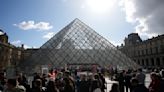 Louvre staff block entrances as part of pension protest