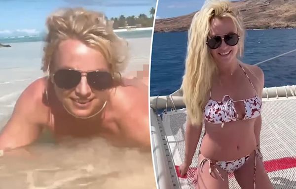 Britney Spears admits she wants butt injections as she shares video on the beach without bikini