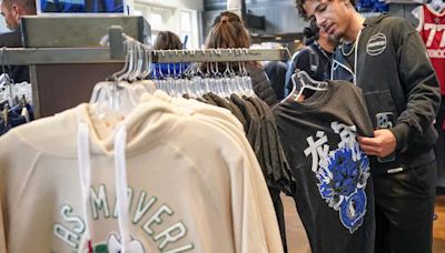 Fans load up on merch as Luke, Kyrie and the Dallas Mavericks head to NBA Finals