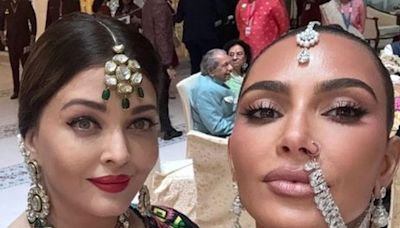 Kim Kardashian's Selfie With 'Queen' Aishwarya Rai Creates a Storm on the Internet; Fans Say 'Sight to Behold'