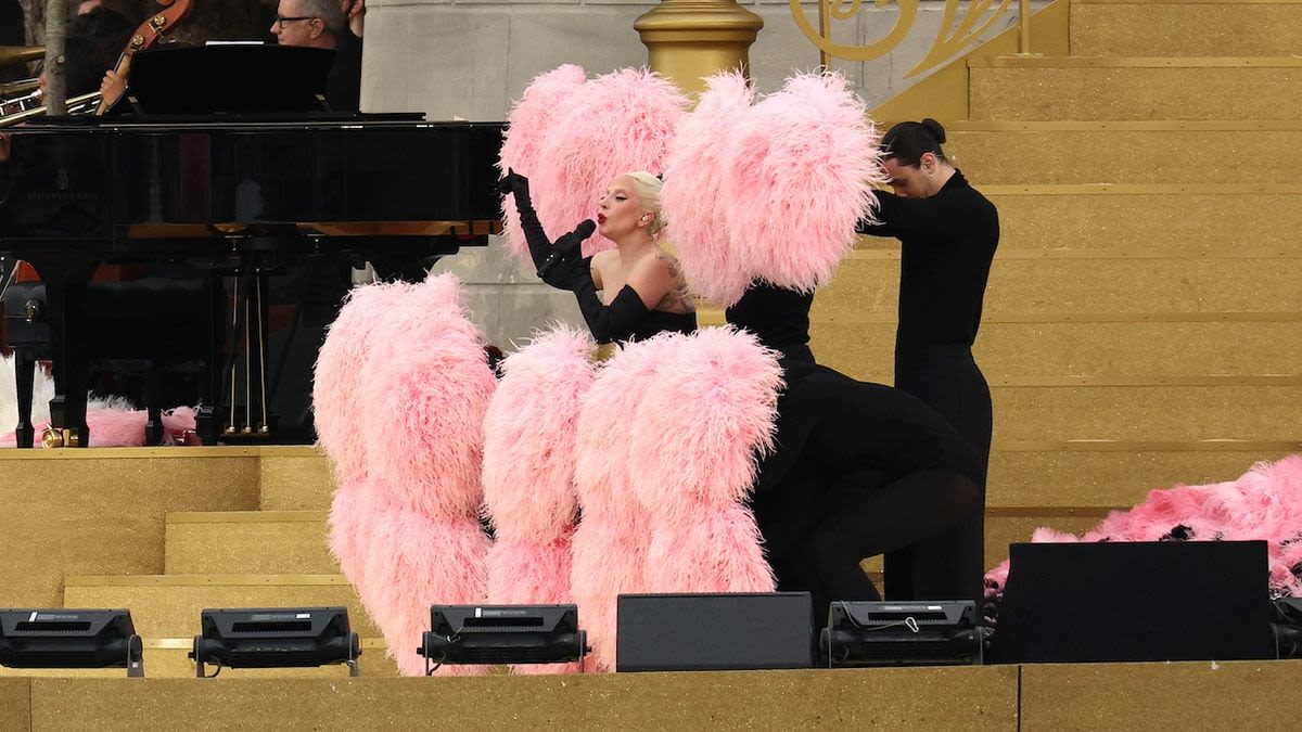 Lady Gaga Is a Chic Pink Flamingo for the Paris Olympics Opening Ceremony