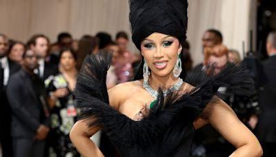 Cardi B Shuts Down Met Gala Red Carpet With Massive Unfurling Gown