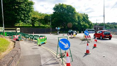 Roadworks leave shoppers 'stuck on retail park' for 30 minutes