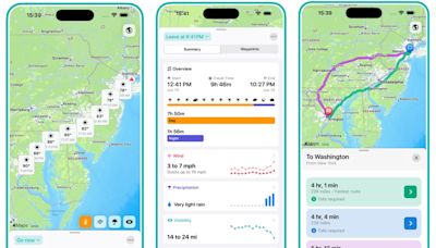 Meet Wayther, an iOS weather forecast app designed specifically for road trips