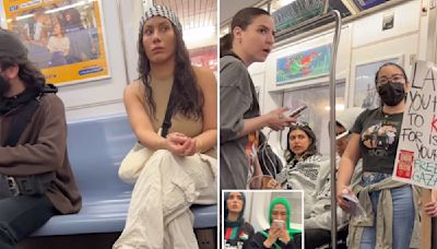 Disturbing moment anti-Israel protesters swarm NYC subway chanting, ‘Iran, you make us proud’