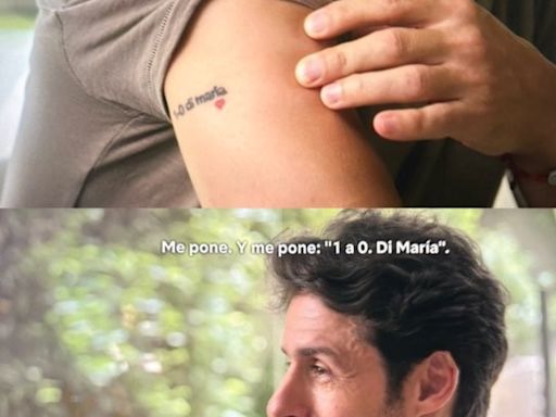 "1-0 de Di María": la historia detrás del tatuaje de Pablo Aimar y el mensaje que presagió la final del Maracaná