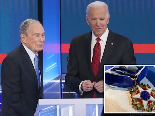 Biden gives Medal of Freedom to Mike Bloomberg, 3 others presidential aspirants