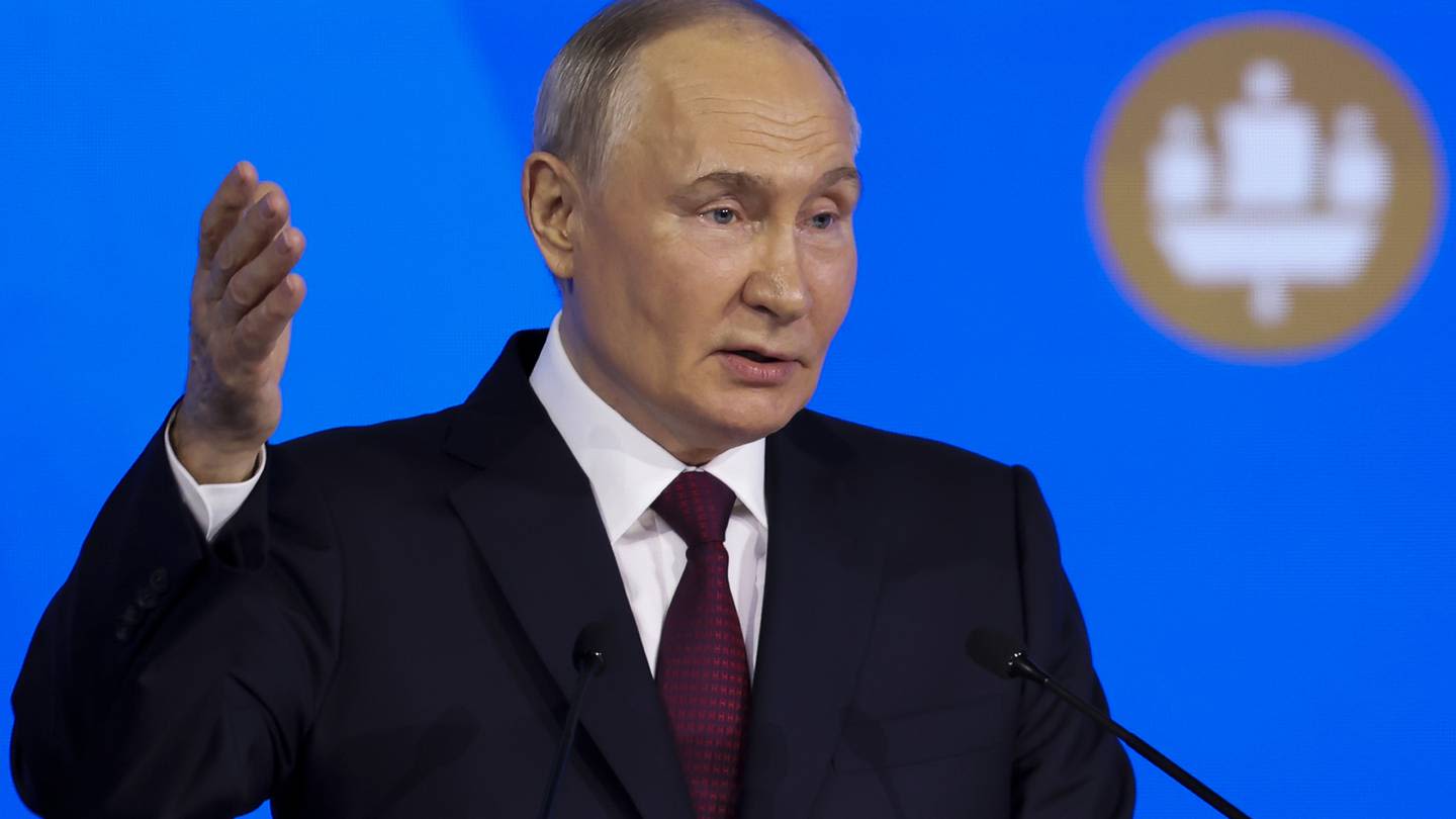 Putin says Russia's economy is growing despite heavy international sanctions as he courts investors