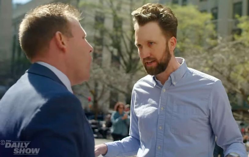 Jordan Klepper Confronts Rudy Giuliani’s Son Outside Trump Trial