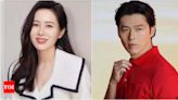 Son Ye Jin and Hyun Bin spotted enjoying casual family outing with their son in Gangnam - Times of India