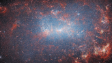 James Webb Space Telescope finds a dusty skeleton in this starburst galaxy's closet