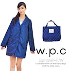 【w.p.c.】baby style。時尚雨衣/風衣(R1002)_深藍點點