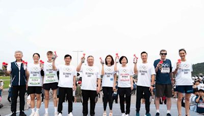 中華電信參與「2024國際奧林匹克路跑」 齊挺中華隊