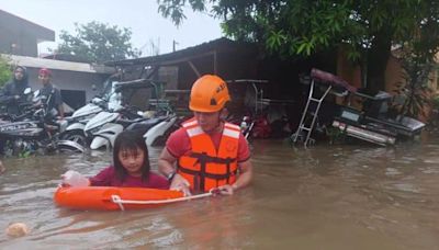 Typhoon leaves at least seven people dead and thousands displaced in the Philippines