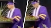 Graduate loses his diploma after going off-script in his graduation speech