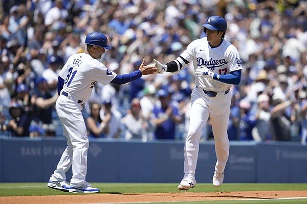 Ohtani belts two home runs as Dodgers complete sweep | Northwest Arkansas Democrat-Gazette