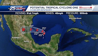 National Hurricane Center monitoring Potential Tropical Cyclone One in southwestern Gulf of Mexico