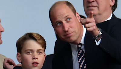 People love moment Prince William and Prince George made the same face during Euros final