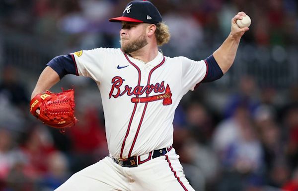 Braves reliever A.J. Minter fans three in minor-league inning