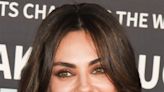 Mila Kunis Sparkles In A Sequined Powersuit For A Matching Red Carpet Date With Ashton Kutcher