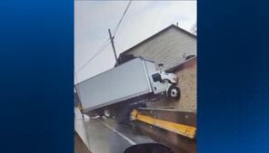 Box truck crashes into northern Armstrong grocery store