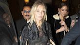 Kate Moss Celebrates Her 50th Birthday in a Sexy Sheer Lace Dress at a Lavish Party at The Ritz in Paris