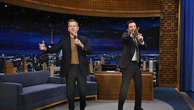 Matt Damon belts out ‘Sweet Caroline’ in ‘Tonight Show’ duet with Jimmy Fallon - The Boston Globe