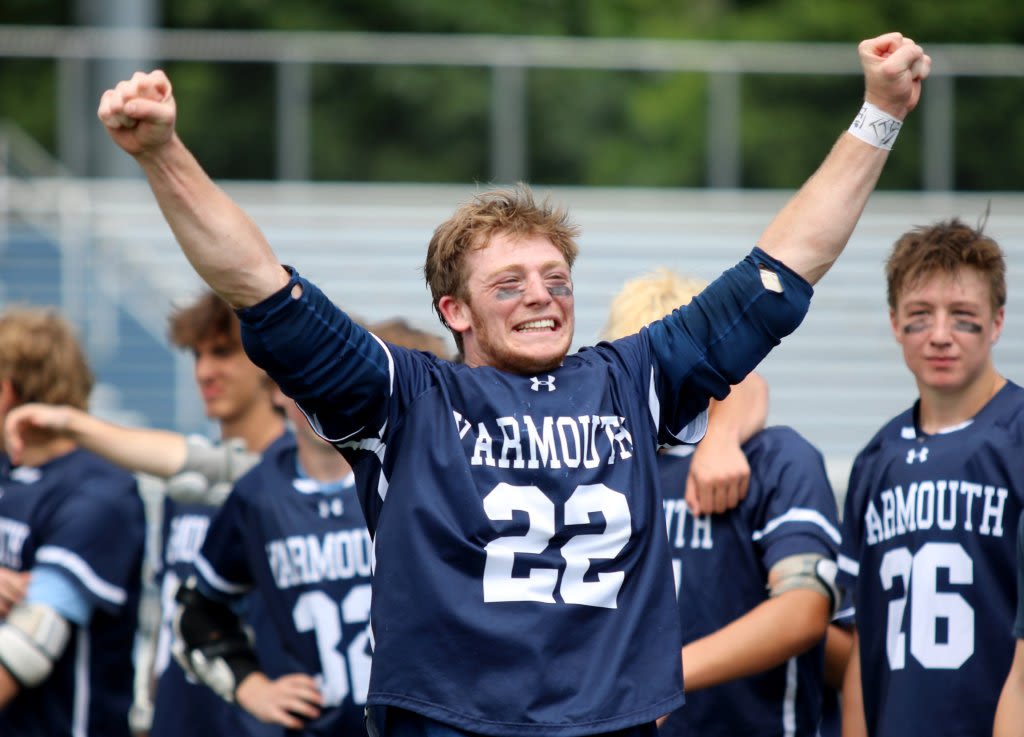 Boys’ lacrosse: Yarmouth scores late to tie it, beats York in overtime to win Class B title