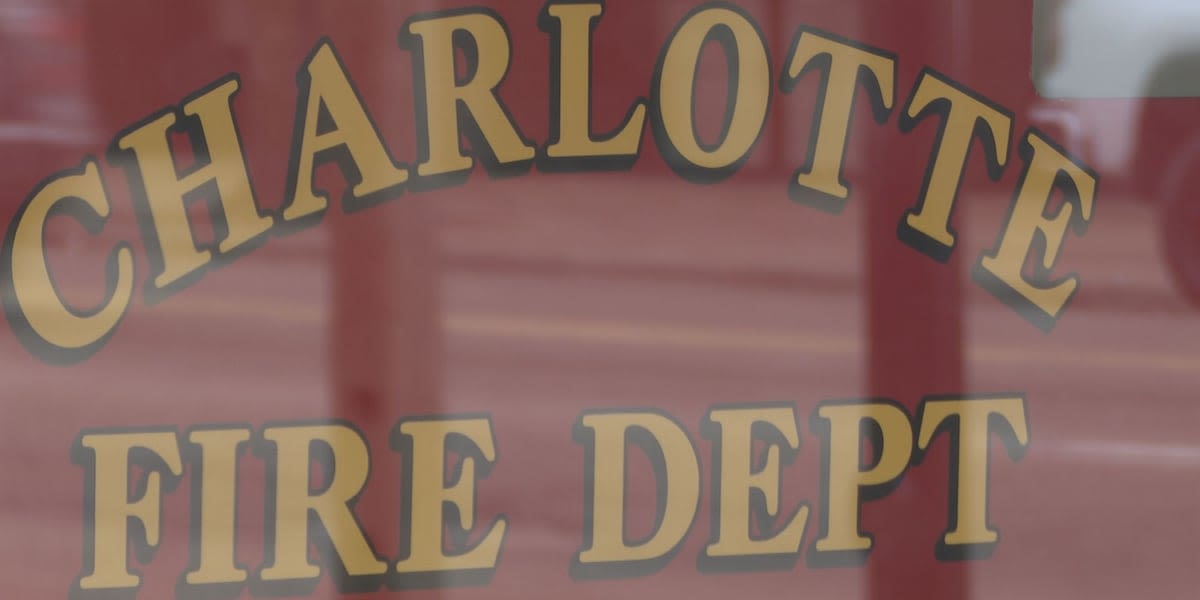 Two people rescued from east Charlotte house fire