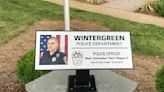 'Chris’s memory needs to live on': plaque unveiled in honor of slain Wintergreen officer