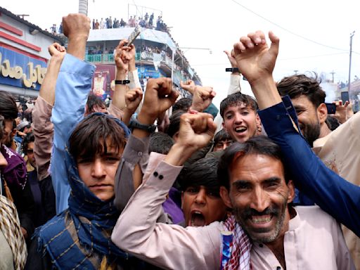 Afghans celebrate their men's cricket team reaching first Twenty20 World Cup semifinals