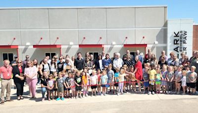 Ozark School District celebrated the opening of its early childhood center and storm shelter