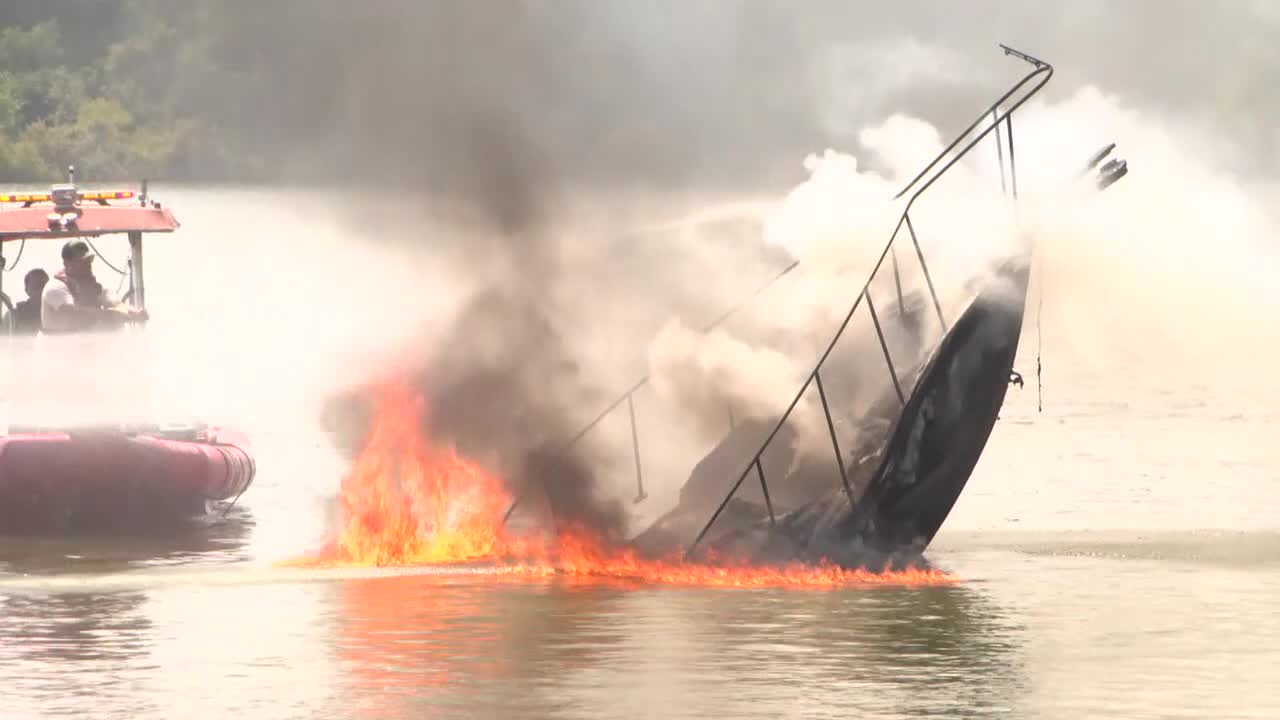 Lake Texoma explosion: 5-year-old boy seriously burned after boat bursts into flames