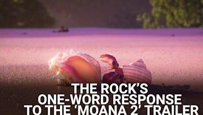 The Rock Had A One-Word Response After The 'Moana 2' Trailer Broke Major Records