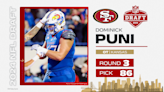 49ers trade up in Round 3, select Kansas OL Dominick Puni