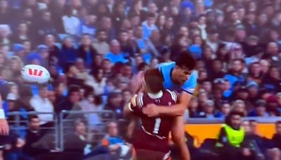 Watch: Joseph Sua’ali’i sent off for horrific tackle in State of Origin opener