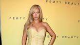 Rihanna Wears Strapless Corset Dress to Fenty Beauty Launch in Los Angeles