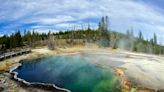 A shoe with part of a foot still in it was found floating in one of Yellowstone National Park's hot springs: reports