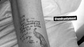 Kate Beckinsale displays new tattoo in apparent tribute to late TV actor dad