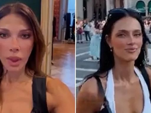 A días de su boda, Oriana Sabatini viajó con Catherine Fulop a Milán para ajustar los últimos detalles de su vestido de novia