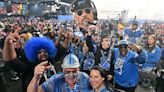 Detroit hosts delirious NFL draft tailgate as kaleidoscope of fans descend