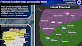 Freezing rain forecast for parts of North Texas on Sunday night. Here’s what to expect