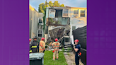 PHOTOS: Rear porch of Northwest DC home partially collapses