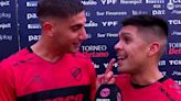 Video: un jugador de Platense saludó a sus “novias” y tuvo que aclarar la situación en otra entrevista | + Deportes