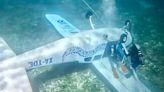 VIDEO: Avioneta se desploma al mar frente a Cozumel