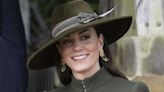 Kate Middleton Wears a Festive Green Coat for Christmas Day Church Services in Sandringham