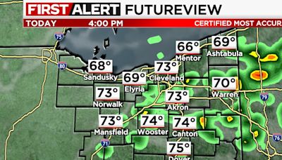 Northeast Ohio weather: More showers, storms expected today