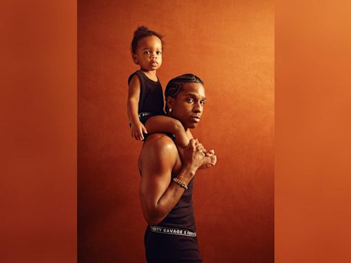 A$AP Rocky models with son RZA in new Savage X Fenty campaign